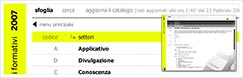 Insiel Percorsi formativi 2007 // Italian informatic public company dynamic catalogue ( Concept, graphic and software design  / through Prospero )
